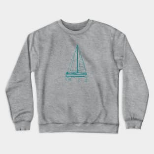 Sailing Gift For Sailors and Skippers Crewneck Sweatshirt